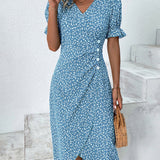 Ellaine™ - Florales Bauchbedeckendes Sommerkleid