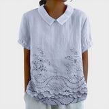 Zlata | Bluse mit floraler Stickerei