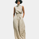 Falyne | Minimalistisches Ensemble mit Tanktop und weitem Hosen