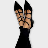 Magdaléna Elegante High Heels mit Querbändern