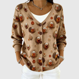 Bequemer Strickcardigan mit Knopfleiste