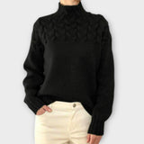 Eva - Damenpullover mit detailliertem Strickmuster
