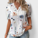 Emily - Trendige Bluse mit V-Ausschnitt