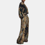 Valentina | Ensemble Floral Baroque mit Palazzo-Hose