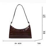 Véronique | Glänzende Lederhandtasche