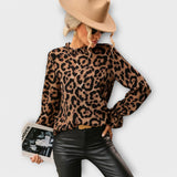 Kayla - Bluse mit Plisseekragen