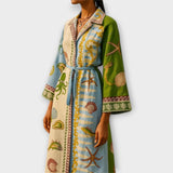 Jule - Midikleider aus Twill mit Gürtel