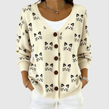 Bequemer Strickcardigan mit Knopfleiste