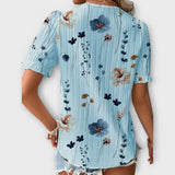 Emily - Trendige Bluse mit V-Ausschnitt