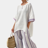 Allegra | Bequeme Haut und gestreifte Hose
