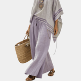 Serenella | Haut und Hose mit weitem Bein gestreift