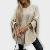 Isabelle - Damenpullover aus Strick mit Rundhalsausschnitt