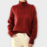 Eva - Damenpullover mit detailliertem Strickmuster