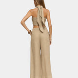 Louna | Trägerloses Ensemble mit Neckholder-Rücken