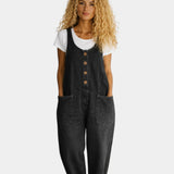 Lorena | Vintage gewaschene Denim-Latzhose
