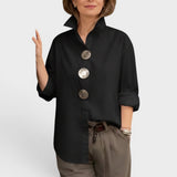 Élodie™ | Schicke Bluse mit Stehkragen
