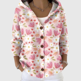 Bequemer Strickcardigan mit Kapuze