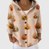 Bequemer Strickcardigan mit Kapuze