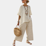 Beatrice | Essentieller, bequemer Haut und weit geschnittene Hose