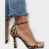 Adéla Elegante Absatzschuhe Tiermuster Abend