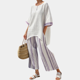 Allegra | Bequeme Haut und gestreifte Hose