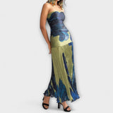 Noelle - Midi-Ohne-Träger-Kleid