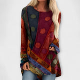 Stylische Damenbluse mit ethnischem Muster