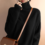 Marcelle | Grobstrick-Pullover mit Rollkragen