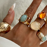 Set aus offenen Ringen mit Strass