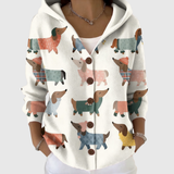 Bequemer Strickcardigan mit Kapuze