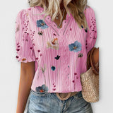Emily - Trendige Bluse mit V-Ausschnitt