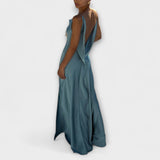 Hallie - Schicke Maxikleid aus Satin mit hohem Schlitz