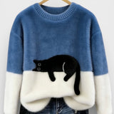 Nika | Sweatshirt mit Katzenmotiv