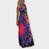 Ronja - La Bamba Bedrucktes Tie-Dye Maxi Kleid