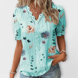 Emily - Trendige Bluse mit V-Ausschnitt