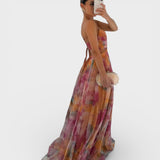Jelena | Maxikleid mit floralem Muster