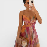 Jelena | Maxikleid mit floralem Muster