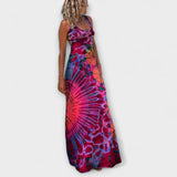 Ronja - La Bamba Bedrucktes Tie-Dye Maxi Kleid