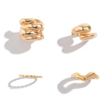 4-teiliges Metallring-Set