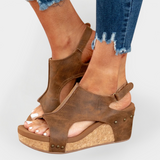 Wildleder-Plateausandalen
