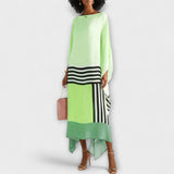 Elenora - Geometrischer Kaftan mit lässigem Schnitt