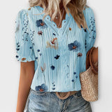 Emily - Trendige Bluse mit V-Ausschnitt