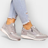 Anatomische Sneakers mit Reißverschluss