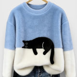 Nika | Sweatshirt mit Katzenmotiv
