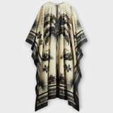 Melissa - Kaftan extra large mit Flamingo-Druck