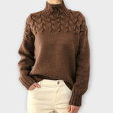 Eva - Damenpullover mit detailliertem Strickmuster