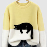 Nika | Sweatshirt mit Katzenmotiv