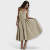 Rosalie - Elegantes ärmelloses Korsettkleid