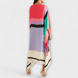 Elenora - Geometrischer Kaftan mit lässigem Schnitt