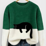 Nika | Sweatshirt mit Katzenmotiv